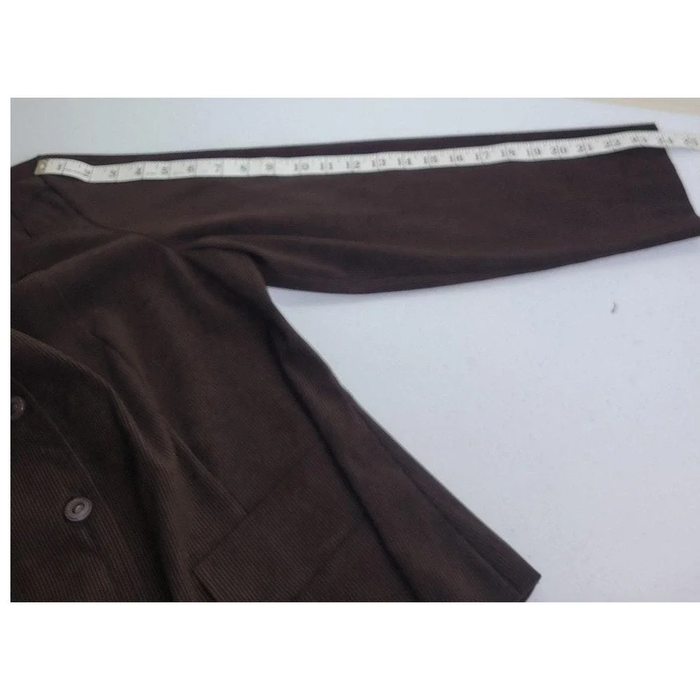 Vtg Nancy Michaels Brown Corduroy Skirt Suit 2pc Dark Academia 90s Womens 12